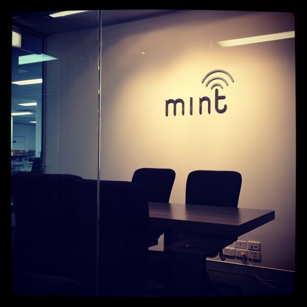 At the offices of Mint Wireless (which works in the mobile payments space)